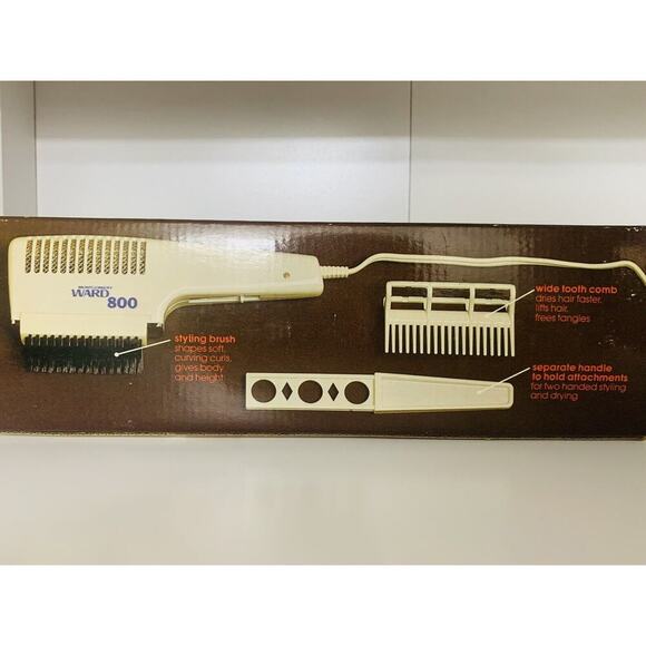 New In Box 1970s Hair Dryer 800 Watt Vintage Montgomery Ward Original Box New - Picture 6 of 11